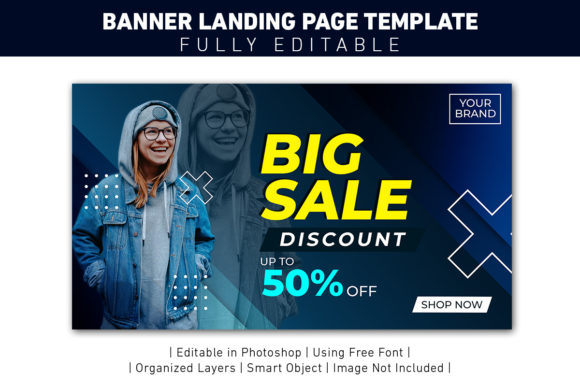 BANNER LANDING PAGE BIG SALE FASHION