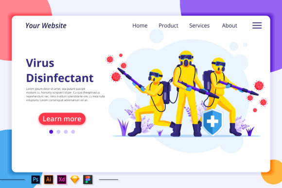 Disinfectant Coronavirus Landing Page: A Modern Approach to Virus Protection