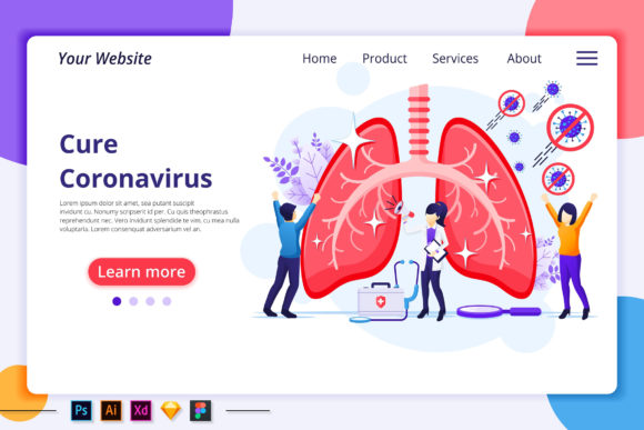 h1 People Cure and Stop Virus Landing Page