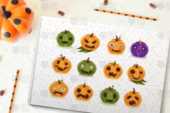 Halloween Pumpkins Set