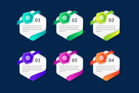 Hexagon Infographic Six Step: A Modern Approach to Business Visualization