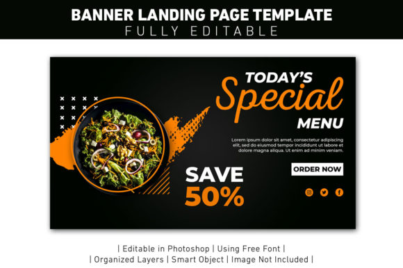 Landing Page Special Menu