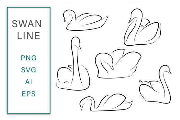 Swan Line Clip Art Vector Illustration: A Versatile Tool for Creative Professionals