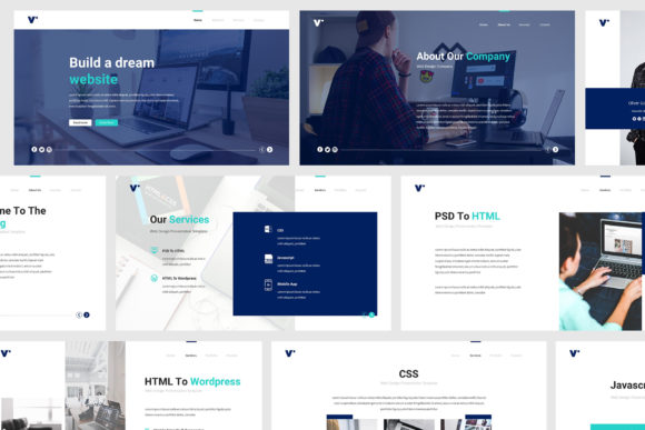 Website Design Powerpoint Template: A Modern Tool for Creative Agencies