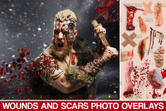Wounds and Scars, Blood Splatter Overlay